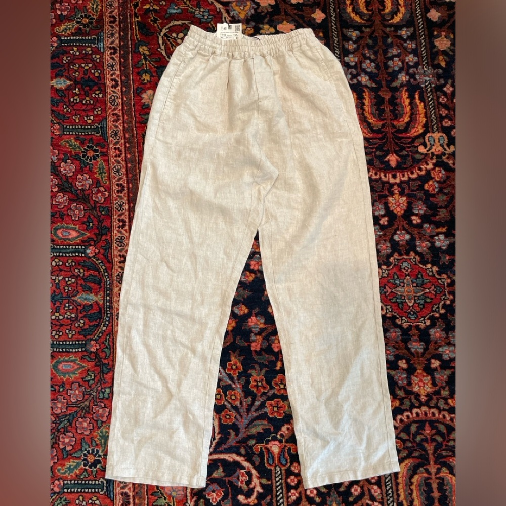 Zara linen long pants kids. Unique pants for summer